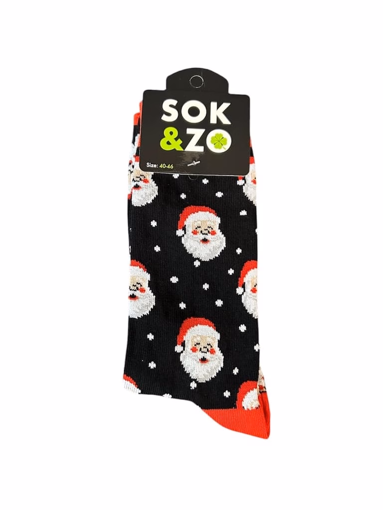 Kerstman – Zwart/Rood