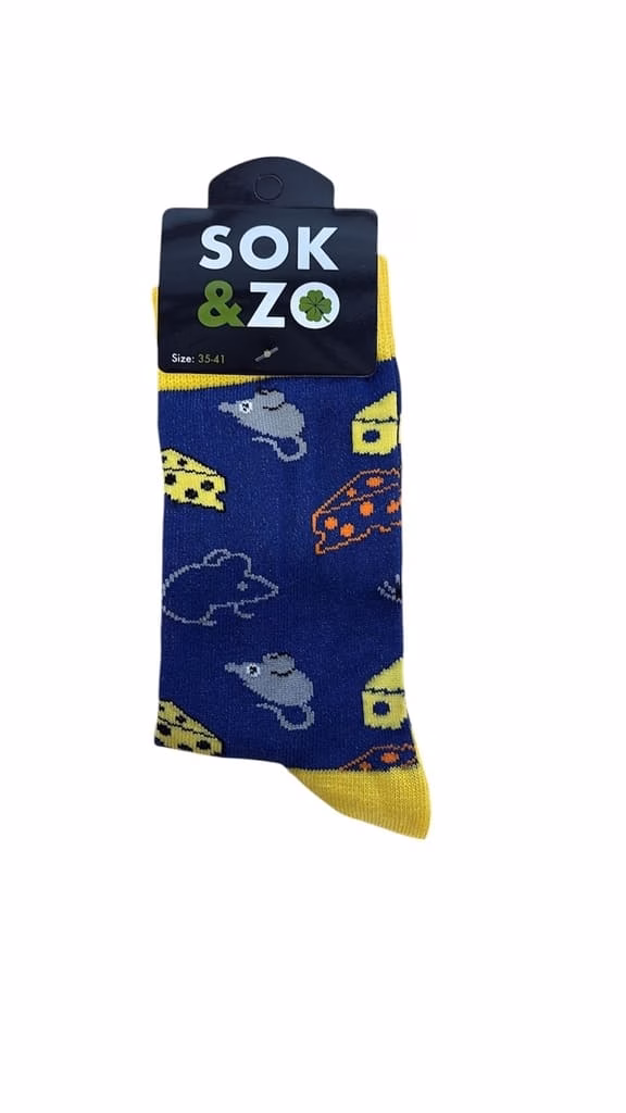 Muis/Kaas – Blauw/Geel