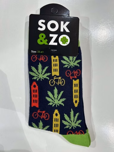 Wiet, Huisje, Fiets – Marine/Kleuren